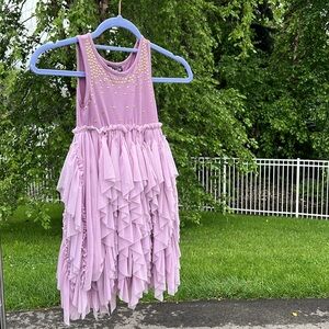 2T Lilac Ruffle Sequin Dress NWT